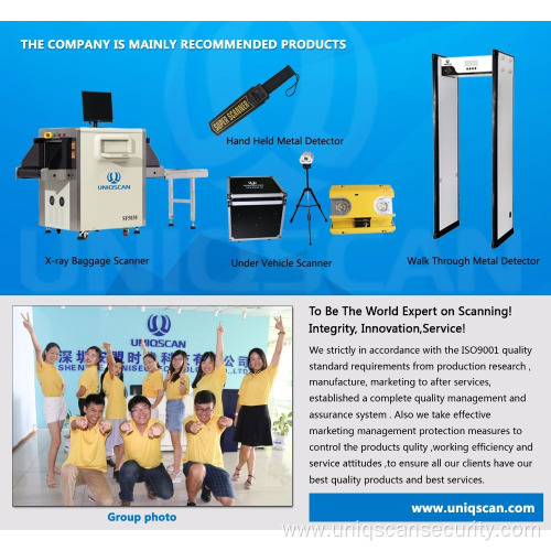 Security x ray introscope baggage scanner for stadium